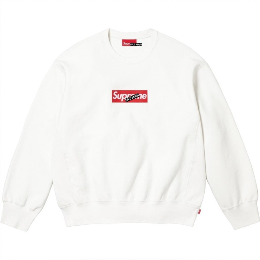 【FAT MAN】SPRME WASHED BOX LOGO CREWNECK 標誌水洗圓領長袖 大學T-細節圖5