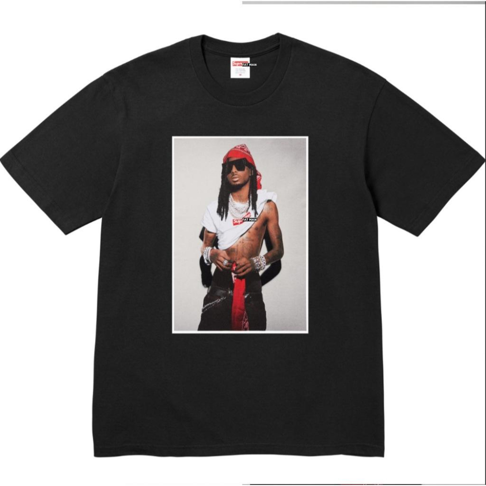 【FAT MAN】SPRME FW25 PLAYBOI CARTI Photo Print TEE  寬鬆短袖 寬鬆版型-細節圖2