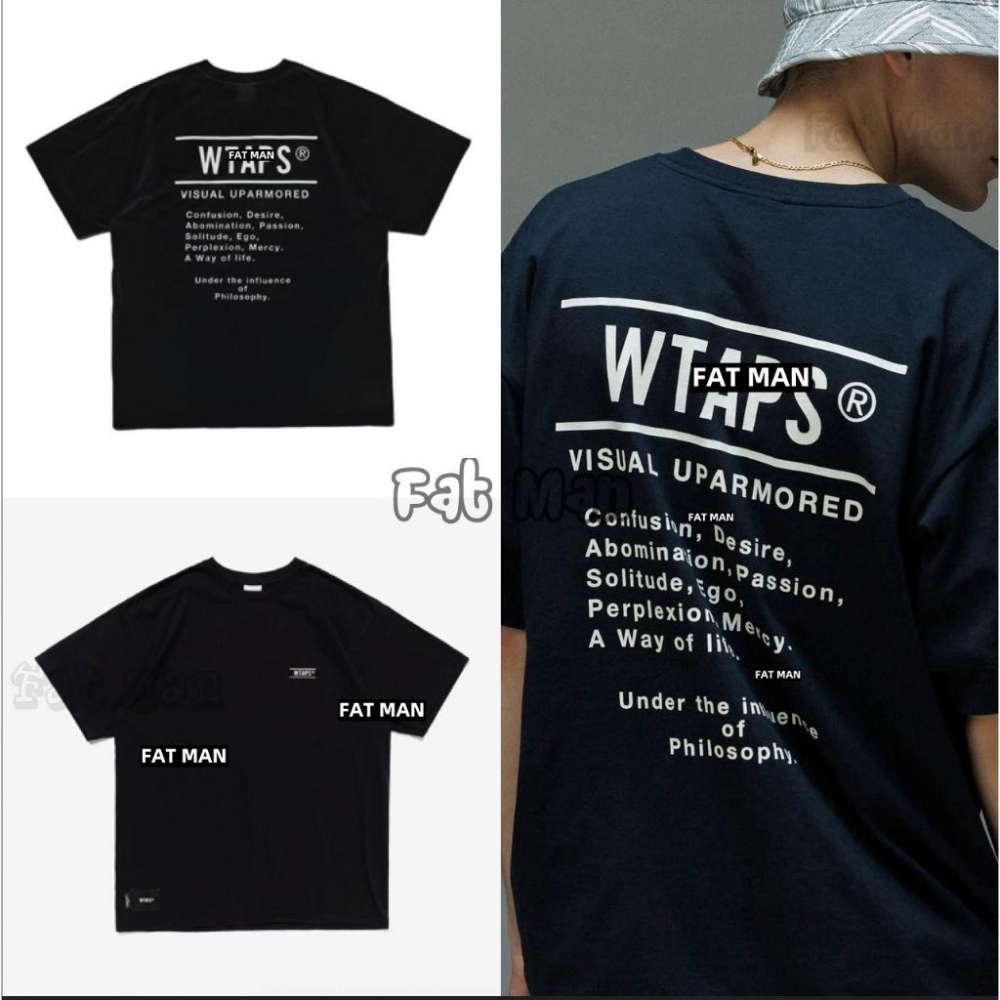 【FAT MAN】WAPS 隱藏字母印花重磅短T 低調字母印花設計 寬鬆剪裁男女同款必備 寬鬆版型-細節圖6