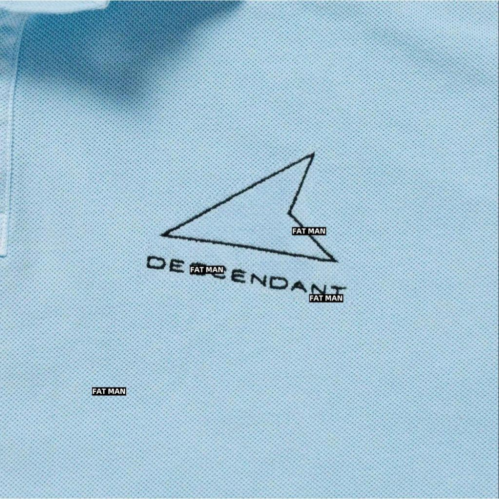 【胖胖俠】日系 DESNDNT  CETUS POLO 鯨魚 刺繡字母短袖 男女同款 寬鬆版型-細節圖4