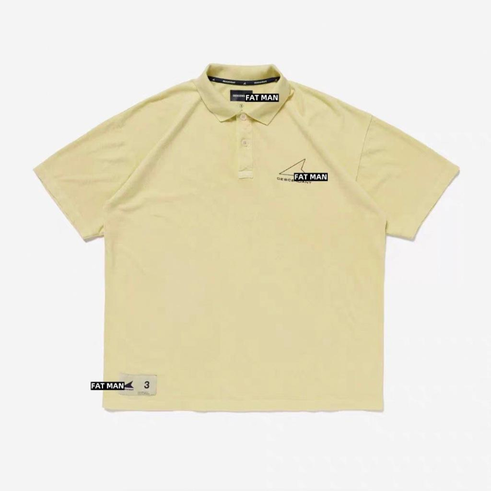 【胖胖俠】日系 DESNDNT  CETUS POLO 鯨魚 刺繡字母短袖 男女同款 寬鬆版型-細節圖5