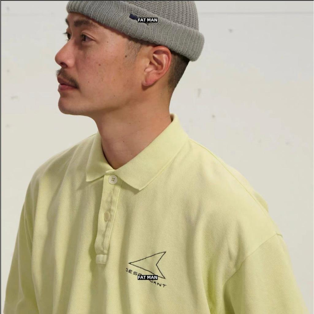 【胖胖俠】日系 DESNDNT  CETUS POLO 鯨魚 刺繡字母短袖 男女同款 寬鬆版型-細節圖6