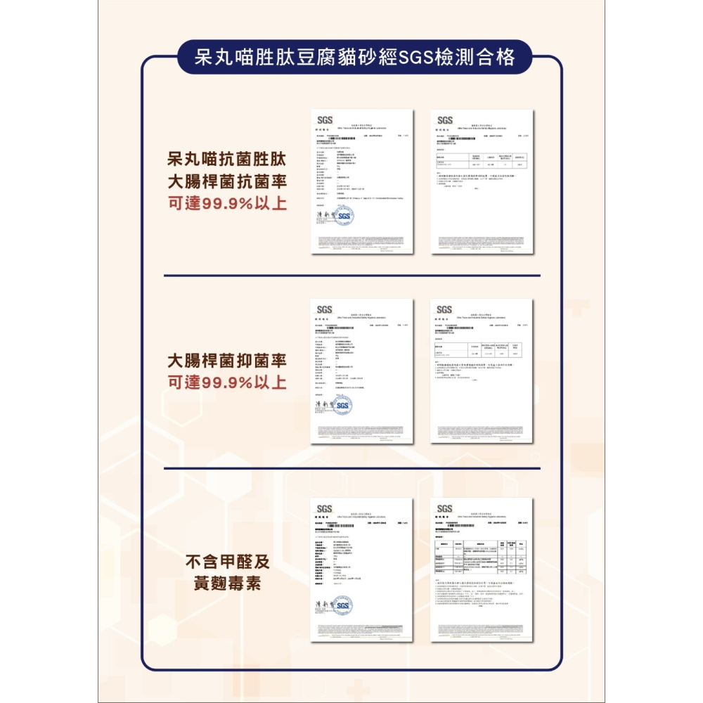 ✨ 全新上市！呆丸喵胜肽豆腐貓砂 ✨❤️ MIT台灣製造 | 專為貓咪設計❤️🐾 高效抗菌🐾環保材質🐾 強效吸水-細節圖4