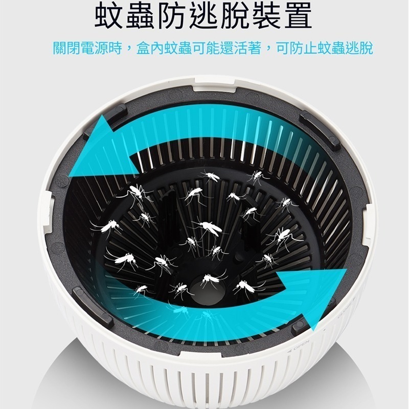 SAMPO 聲寶 家用型吸入式光觸媒UV捕蚊燈-白 ML-W031D-W-細節圖5