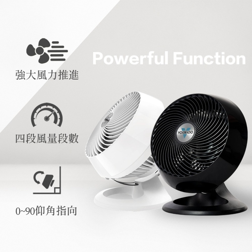 VORNADO 渦流空氣循環扇 660B/W-TW 兩色可選 適用8-10坪 保固6年-細節圖4