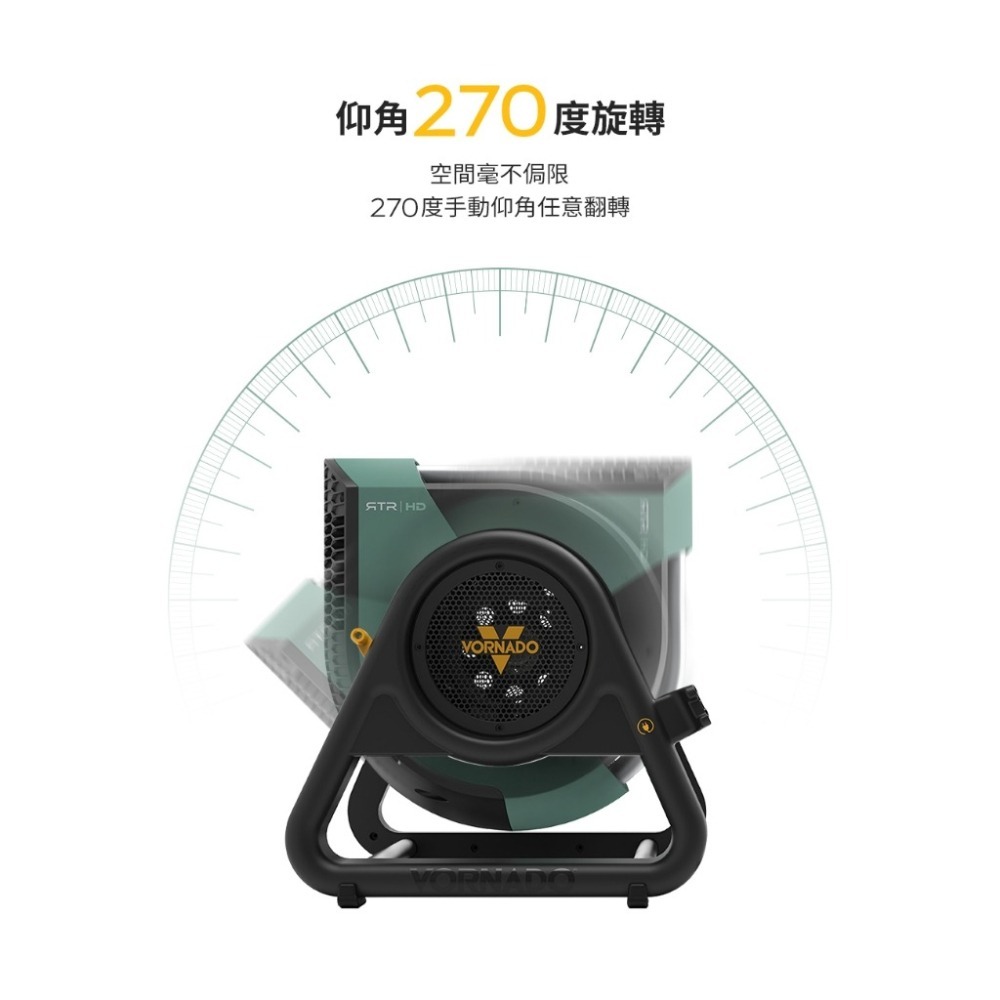 VORNADO 超高速渦流空氣循環機 RTRHD-TW 適用7-10坪 防水防塵 保固6年-細節圖3