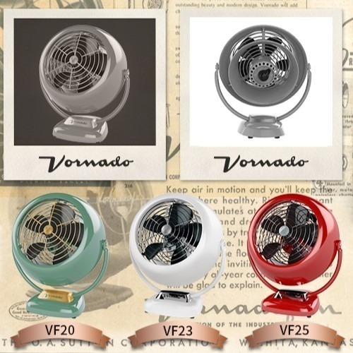VORNADO 復古金屬循環扇 VF20/25-TW 適用3-5坪 兩色可選 保固6年-細節圖6