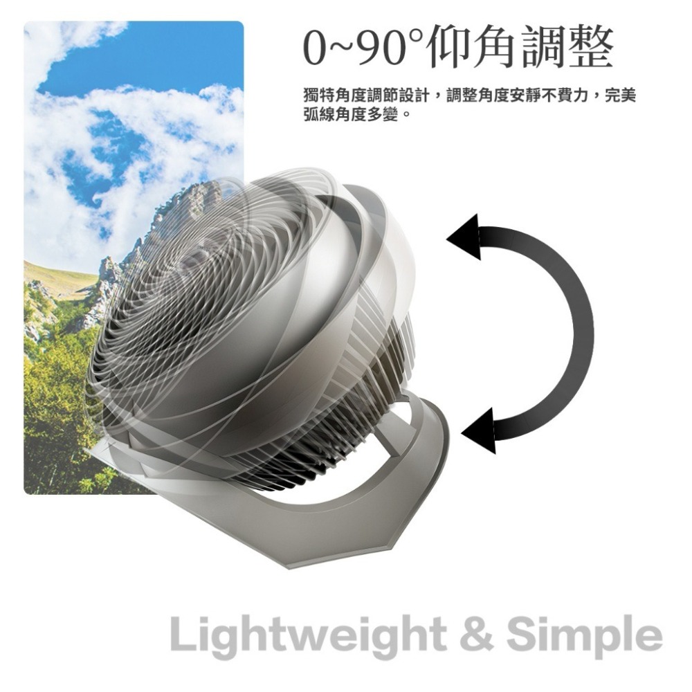 VORNADO 渦流空氣循環扇 735B-TW 美國原裝 大風量 適用8-15坪 保固6年-細節圖5