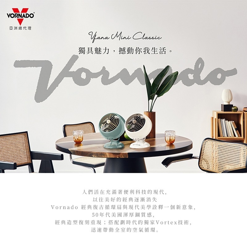 VORNADO 經典迷你復古循環扇 VFANAMC20/23 共2色 個人用 保固三年-細節圖2