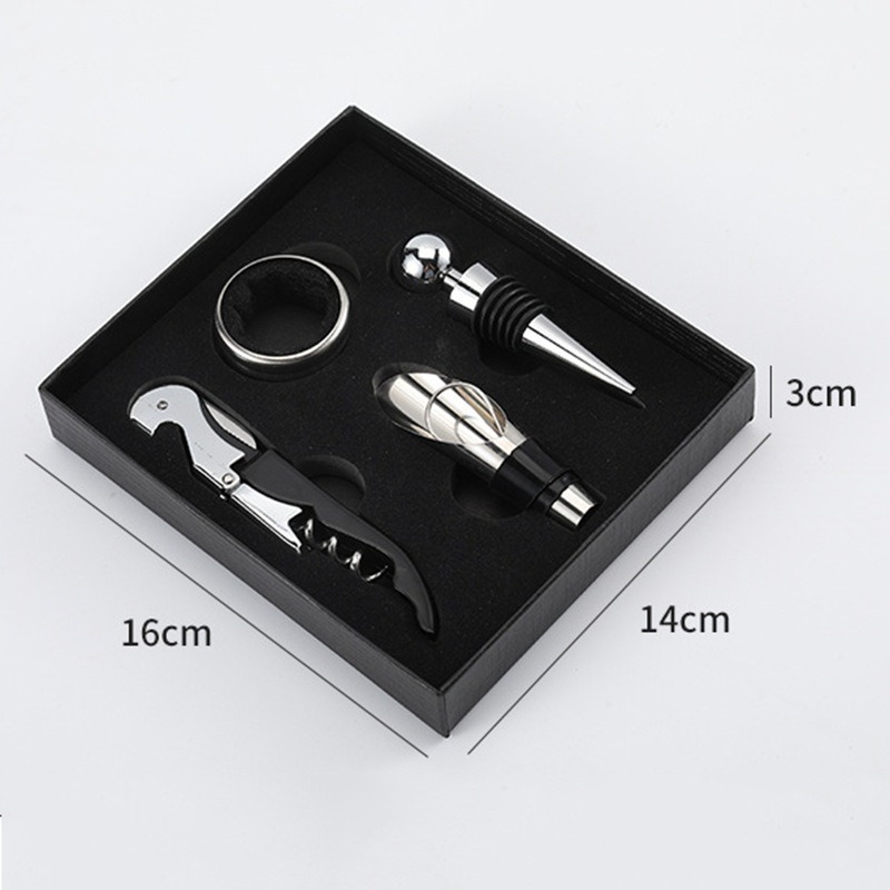 小海馬紅酒開瓶四件組 扛槓原理輕鬆開瓶 內含開瓶器、酒塞、醒酒器-細節圖4