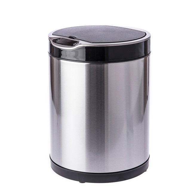 Home Zone 不鏽鋼智能感應垃圾桶圓形 6L-細節圖2