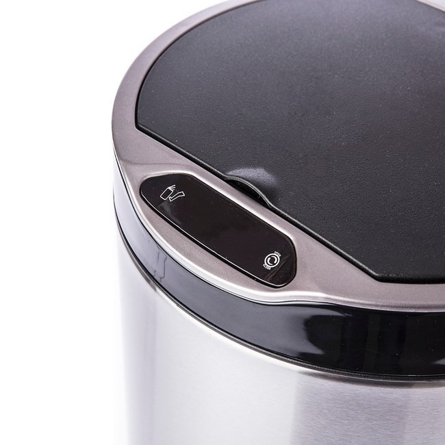 Home Zone 不鏽鋼智能感應垃圾桶圓形 6L-細節圖3