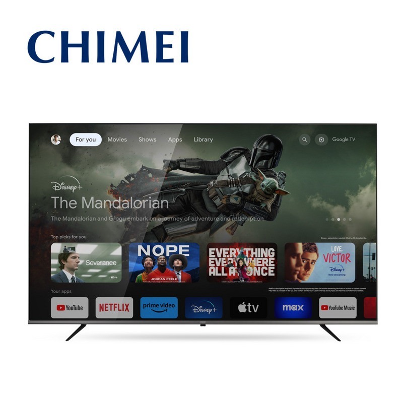CHIMEI 奇美43型4K Google TV液晶顯示器_不含視訊盒TL-43G200-無安裝-細節圖2