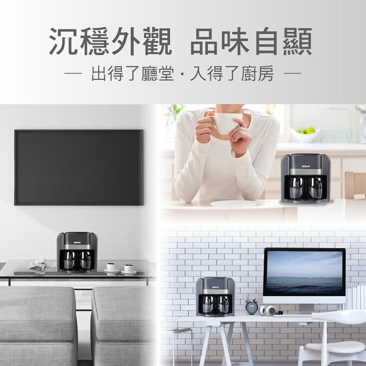 HERAN禾聯 雙杯滴漏式咖啡機 HCM-03HZ010-細節圖6