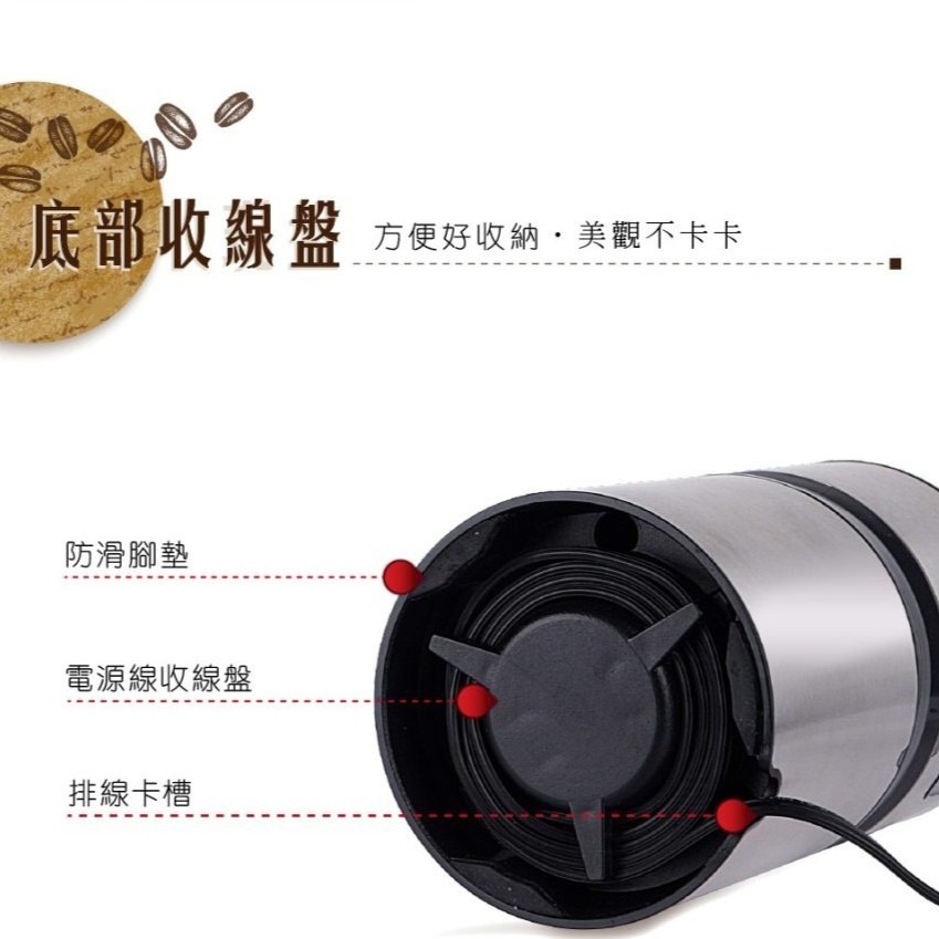 HERAN 禾聯簡約輕巧電動磨豆機 HCG-60K1-細節圖9