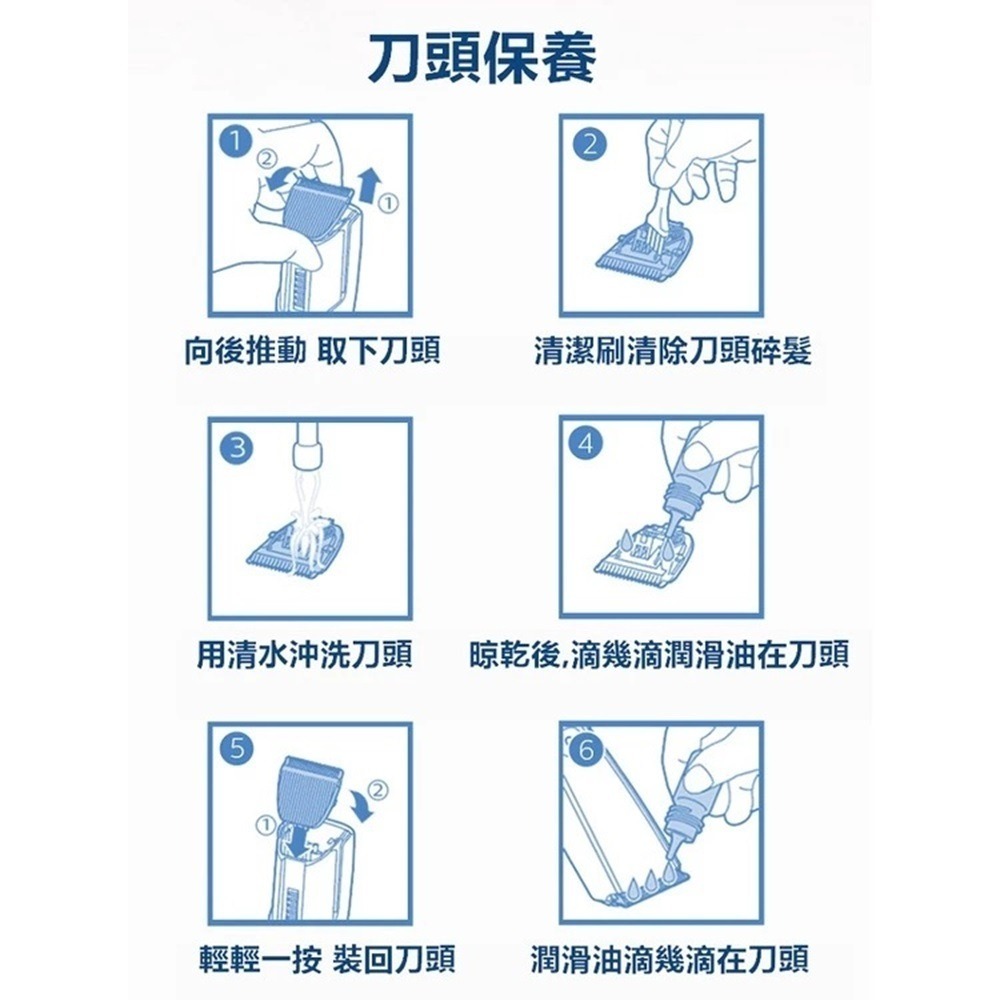 Philips飛利浦 電動理髮器 HC3688/HC3689(深藍/淺藍) USB充電-細節圖7