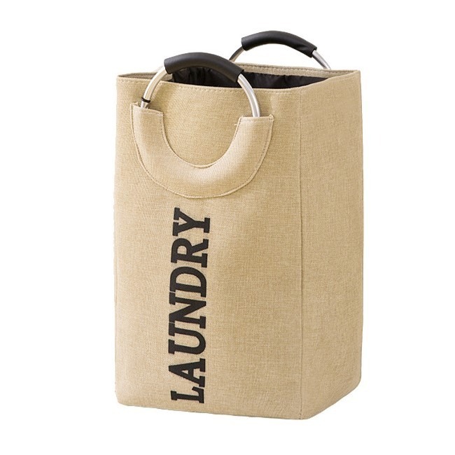 摺疊鋁提把洗衣籃 大容量 髒衣收納籃 ins風設計 洗衣籃架-規格圖9