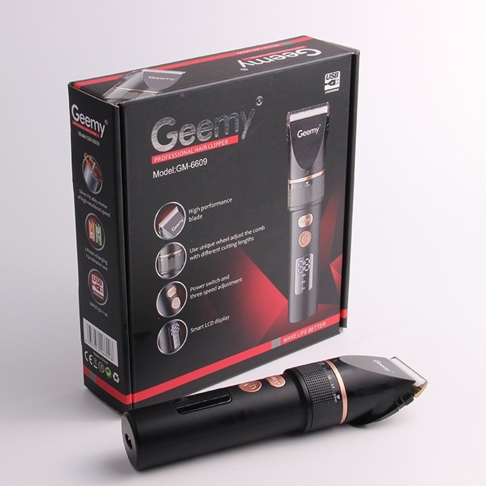 Geemy USB充電液晶電量顯示理髮器 GM-6609 充電式理髮器 理髮器-細節圖10