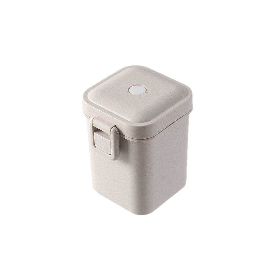 日式麥秸稈學生便當盒 可微波 內部分隔-規格圖8