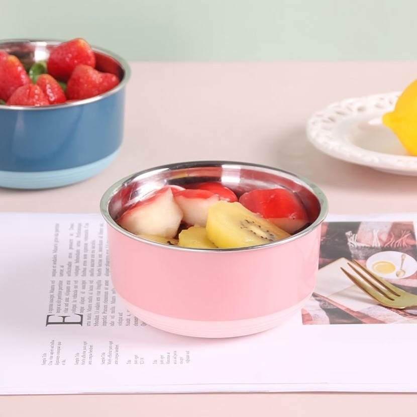 TEDEMEI圓形不鏽鋼防滑保鮮盒 環保PP材質 內膽雙層隔熱-細節圖5