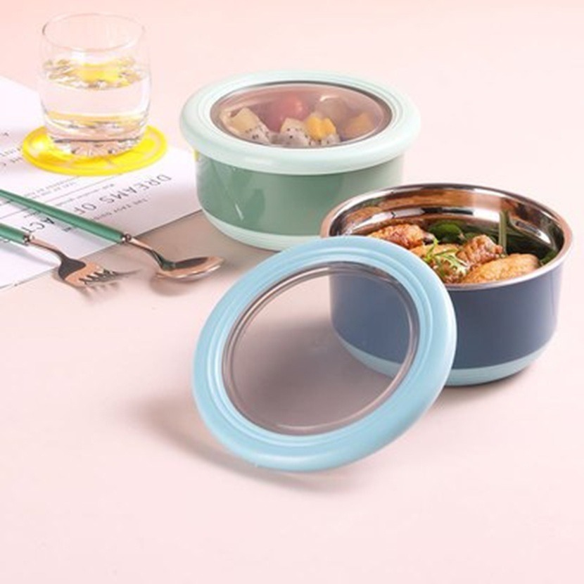 TEDEMEI圓形不鏽鋼防滑保鮮盒 環保PP材質 內膽雙層隔熱-細節圖8