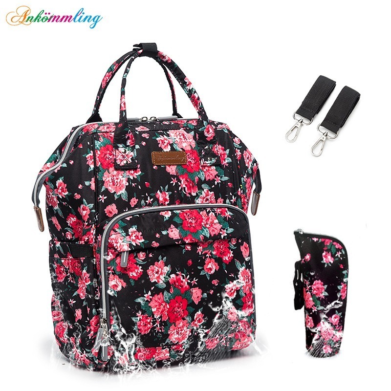 防潑水大容量經典媽媽包 送奶瓶袋尿布墊 大容量 大空間 多隔層待產包-規格圖8