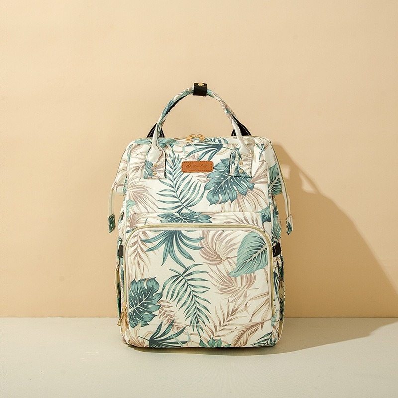 多彩防潑水媽媽包 送尿布墊 大容量 後背包 待產包 大空間 多隔層 多功能大容量-規格圖9