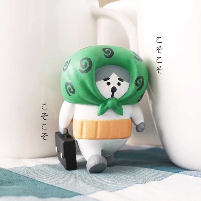 出清商品 夥伴玩具 懶洋洋喵之助 扭蛋一套六款 絕版 貓之助 喵之助 吊帶喵之助 轉蛋-細節圖10