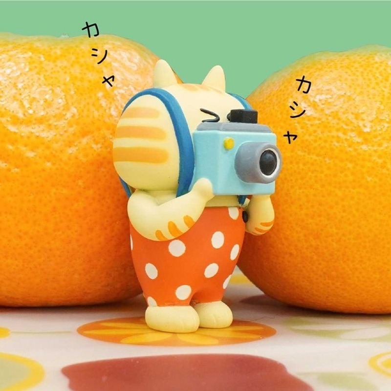 出清商品 夥伴玩具 懶洋洋喵之助 扭蛋一套六款 絕版 貓之助 喵之助 吊帶喵之助 轉蛋-規格圖10