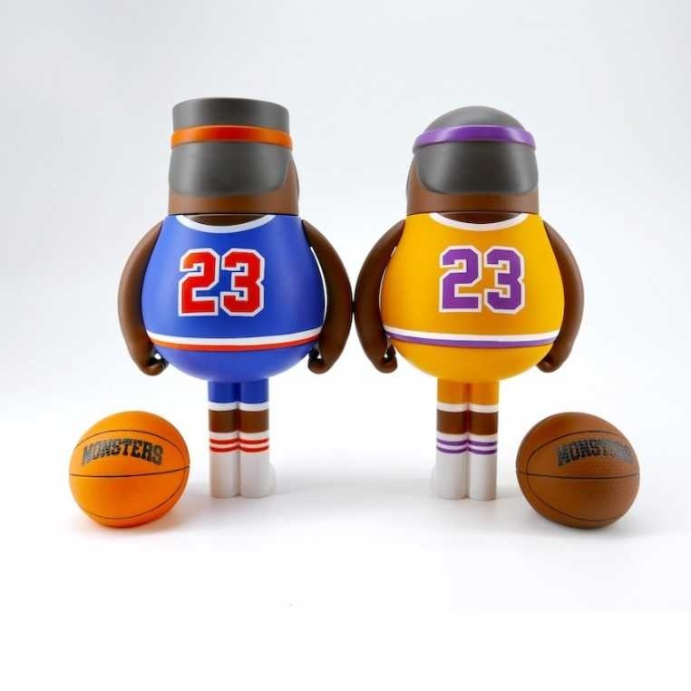 韓國 sticky monster lab SML SPORT 籃球公仔 03 /04 藍 正版-細節圖3