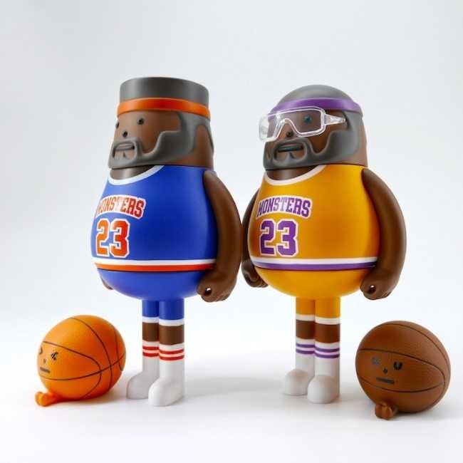 韓國 sticky monster lab SML SPORT 籃球公仔 03 /04 藍 正版-細節圖4