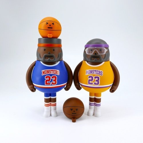 韓國 sticky monster lab SML SPORT 籃球公仔 03 /04 藍 正版-細節圖5