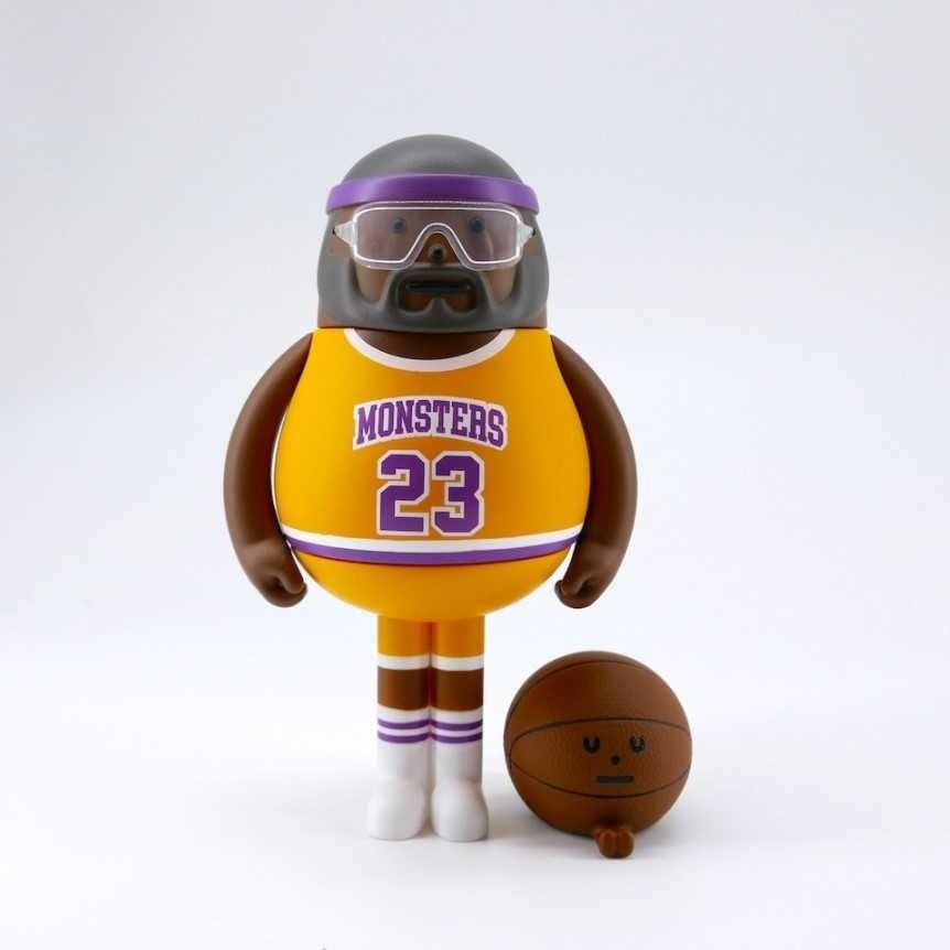 韓國 sticky monster lab SML SPORT 籃球公仔 03 /04 藍 正版-規格圖5