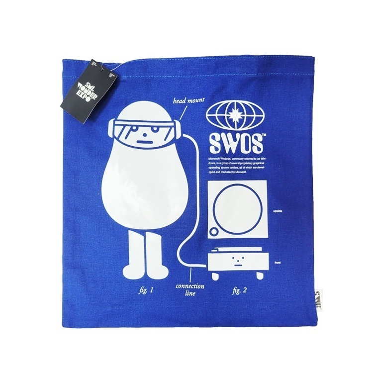 韓國 sticky monster lab 展覽限定帆布袋-共兩款 正版 可愛帆布包 帆布單肩包 購物袋-規格圖8