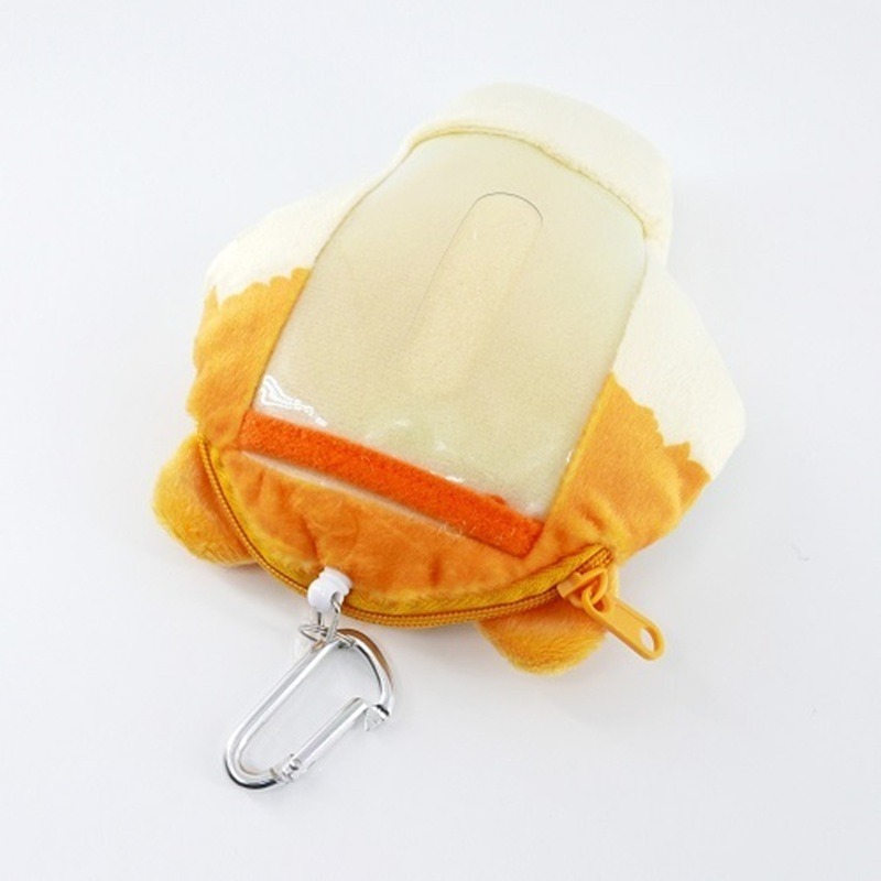 熊貓之穴 戽斗星球 絨毛零錢包(雪狼/老虎) 零錢包 硬幣包 雜物拉鏈小錢包 零錢袋 收納袋-細節圖6