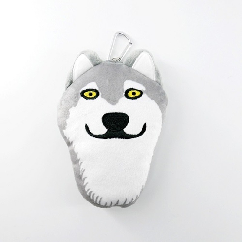 熊貓之穴 戽斗星球 絨毛零錢包(雪狼/老虎) 零錢包 硬幣包 雜物拉鏈小錢包 零錢袋 收納袋-規格圖6