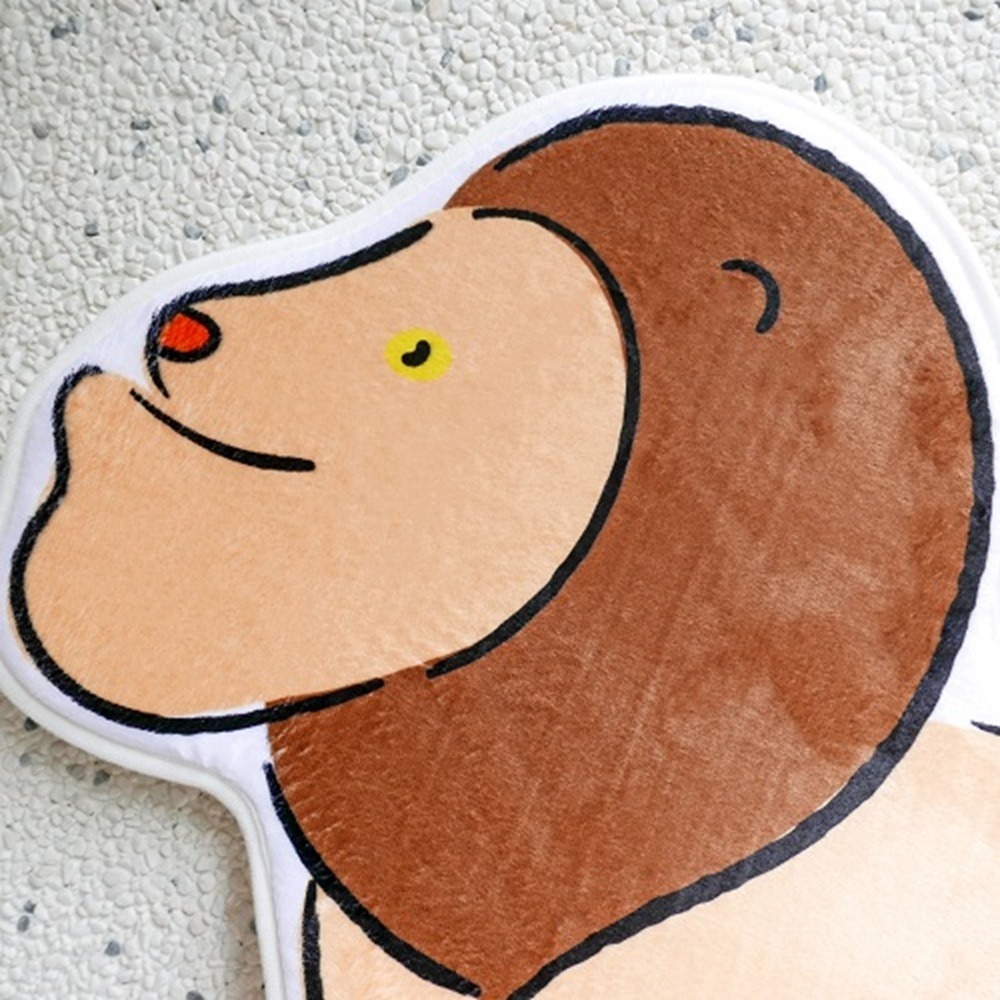 熊貓之穴戽斗星球 造型防滑地墊(4款) 獅子 老虎 大象 北極熊 玄關地墊 門口地墊 浴室地墊-細節圖3