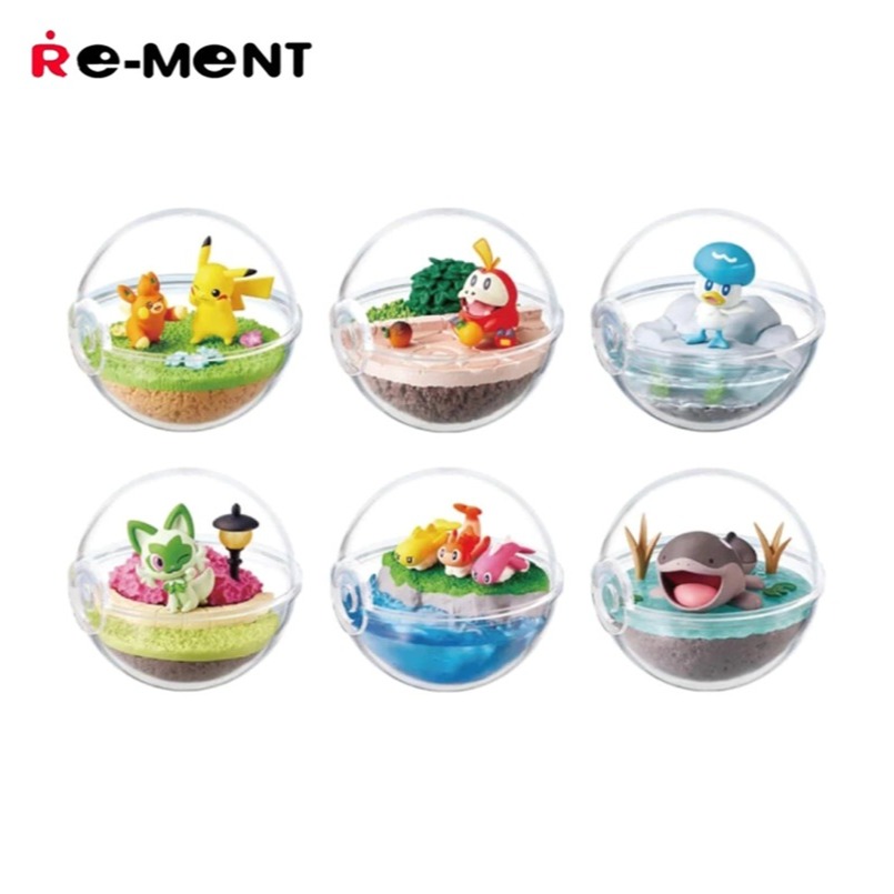 RE-MENT 寶可夢寶貝球盆景品EX 奔向帕底亞的世界篇 盲盒共6款 可挑款 盒抽 盒玩-細節圖2