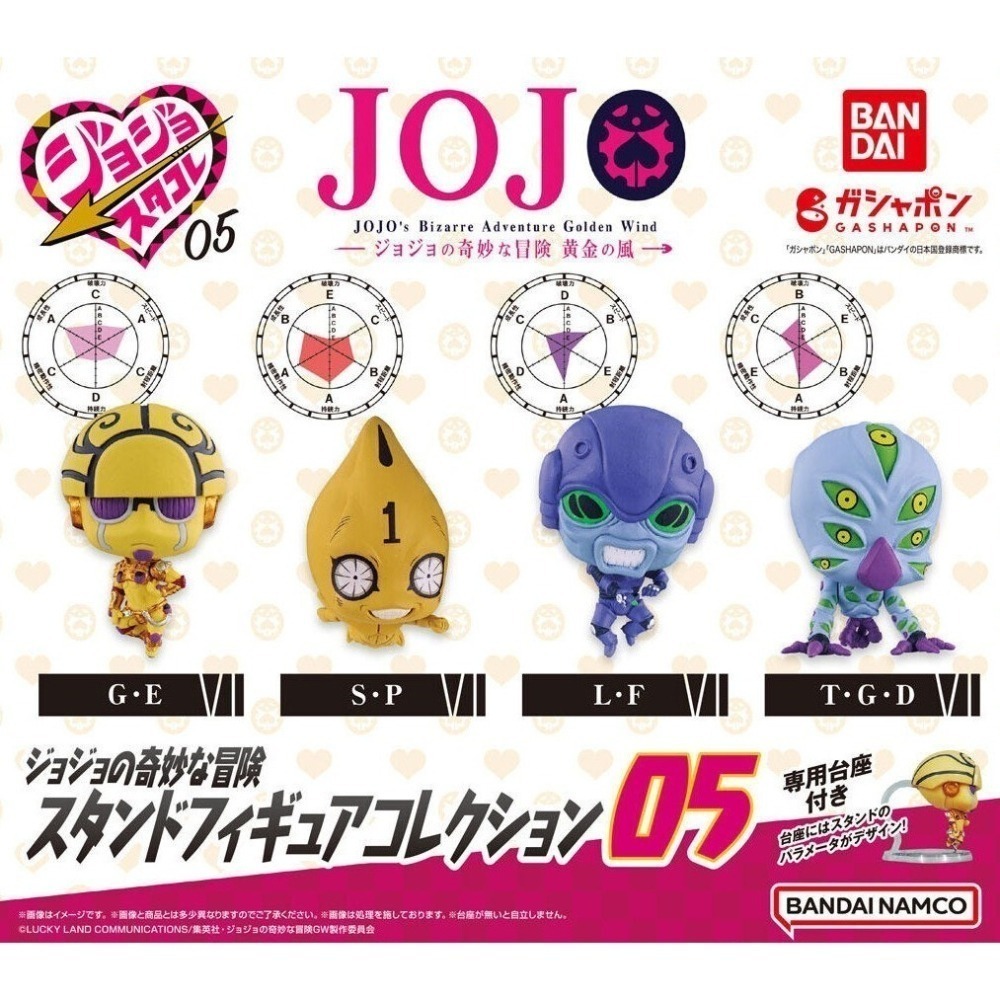 BANDAI 萬代 JOJO的奇妙冒險替身公仔P5 共4款 扭蛋 轉蛋 公仔 盒玩-細節圖2