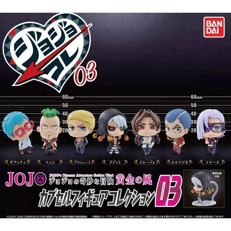 BANDAI 萬代 JOJO的奇幻冒險公仔P3 共7款 扭蛋 轉蛋 公仔 盒玩-細節圖2