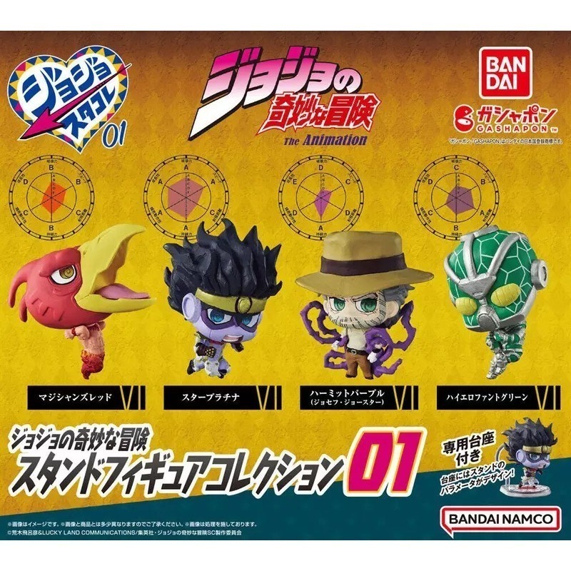 BANDAI 萬代 JOJO的奇妙冒險替身公仔P1 共4款 扭蛋 轉蛋 公仔 盒玩-細節圖2