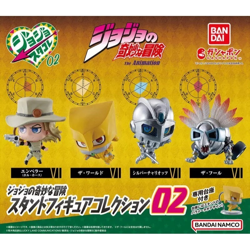 BANDAI 萬代 JOJO的奇妙冒險替身公仔P2 共四款 扭蛋 轉蛋 公仔 盒玩-細節圖2