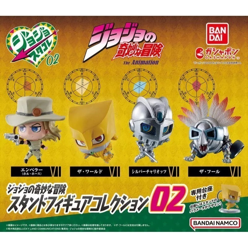 BANDAI 萬代 JOJO的奇妙冒險替身公仔P2 共4款 扭蛋 轉蛋 公仔 盒玩-細節圖2
