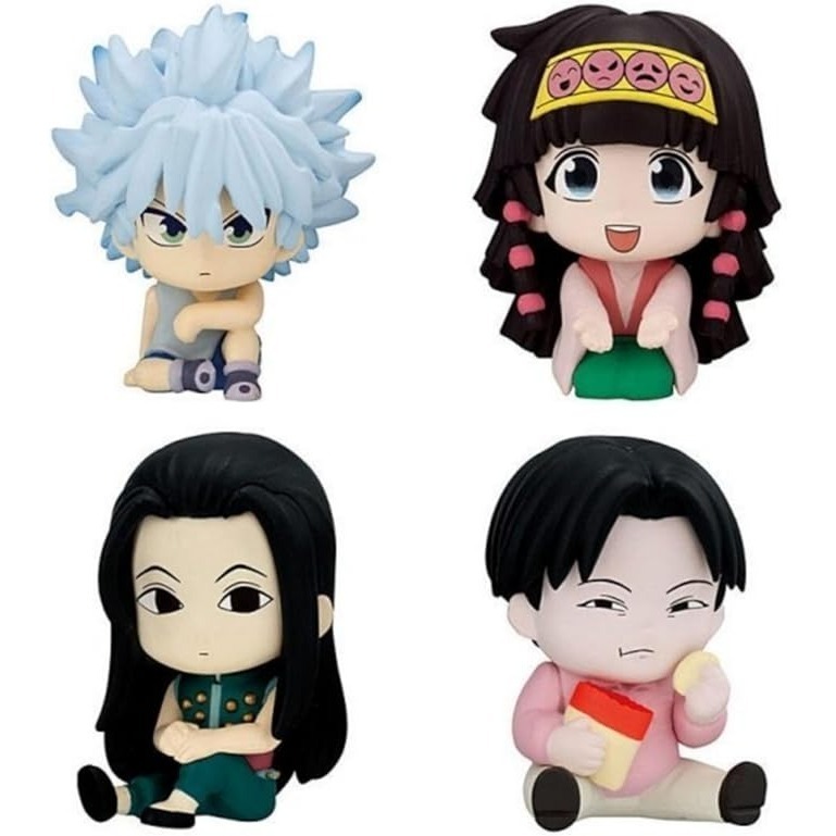 BANDAI 萬代 獵人HUNTER×HUNTER坐姿公仔P4  揍敵客家族 共4款 扭蛋 轉蛋 公仔 盒玩-細節圖3