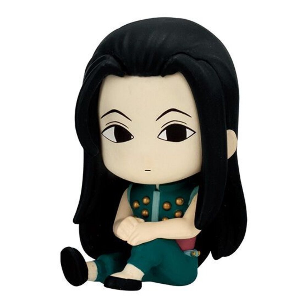 BANDAI 萬代 獵人HUNTER×HUNTER坐姿公仔P4  揍敵客家族 共4款 扭蛋 轉蛋 公仔 盒玩-規格圖3