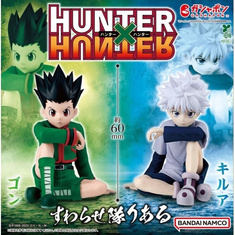 BANDAI 萬代 獵人HUNTER X HUNTER坐姿模型P1 共2款 扭蛋 轉蛋 公仔 盒玩-細節圖2
