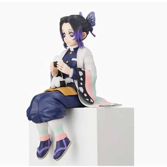 SEGA Prize 鬼滅之刃-蟲柱蝴蝶忍 坐坐吃飯糰公仔 日版 景品 盒玩-細節圖3