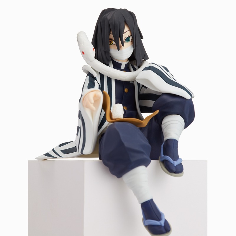 SEGA Prize 鬼滅之刃-蛇柱伊黑小芭內 坐坐吃飯糰公仔 日版 景品 盒玩-細節圖3