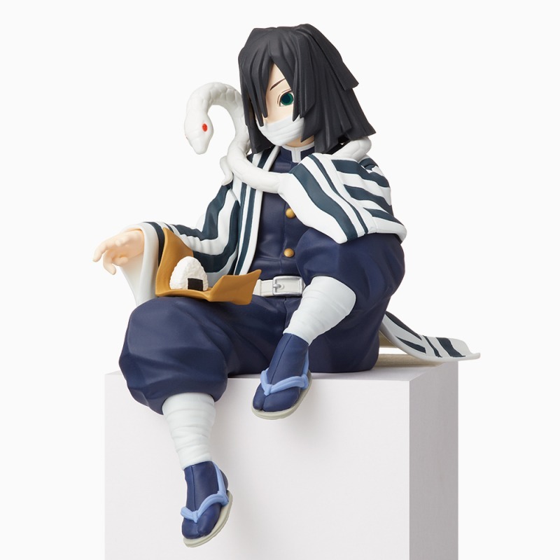 SEGA Prize 鬼滅之刃-蛇柱伊黑小芭內 坐坐吃飯糰公仔 日版 景品 盒玩-細節圖4