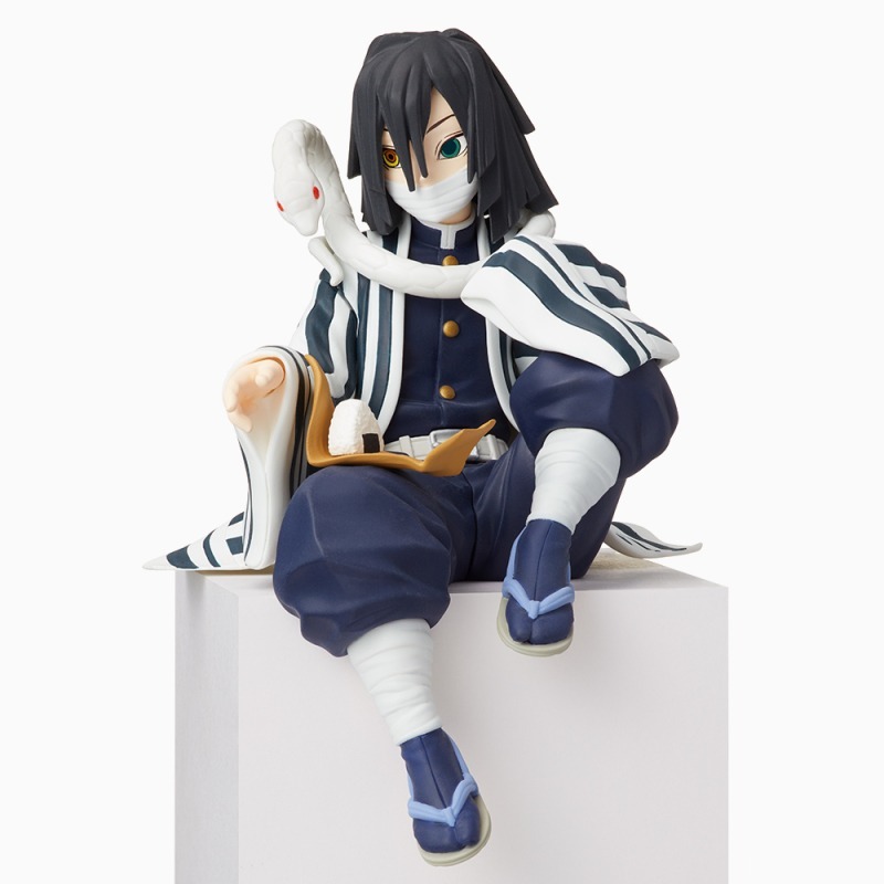 SEGA Prize 鬼滅之刃-蛇柱伊黑小芭內 坐坐吃飯糰公仔 日版 景品 盒玩-細節圖5